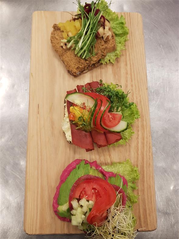 Vegetar smørrebrød