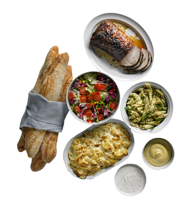 Slagterens festmenu  med ølkam eller festskinke